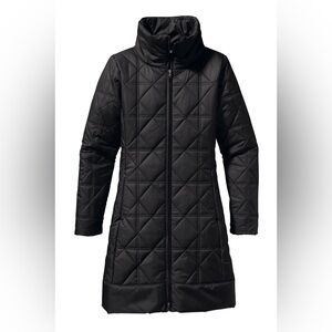Patagonia Black Quilted Long Puffer Coat